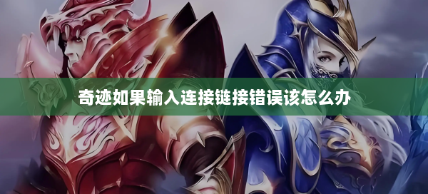奇迹如果输入连接链接错误该怎么办 第2张