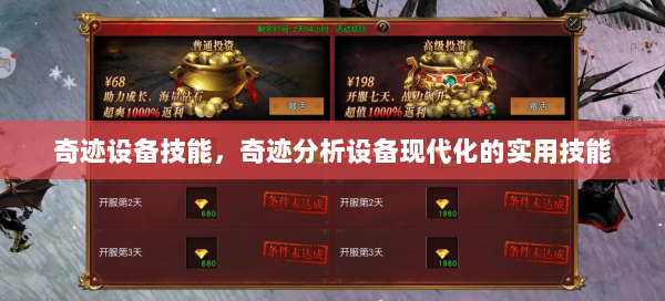 奇迹设备技能，奇迹分析设备现代化的实用技能